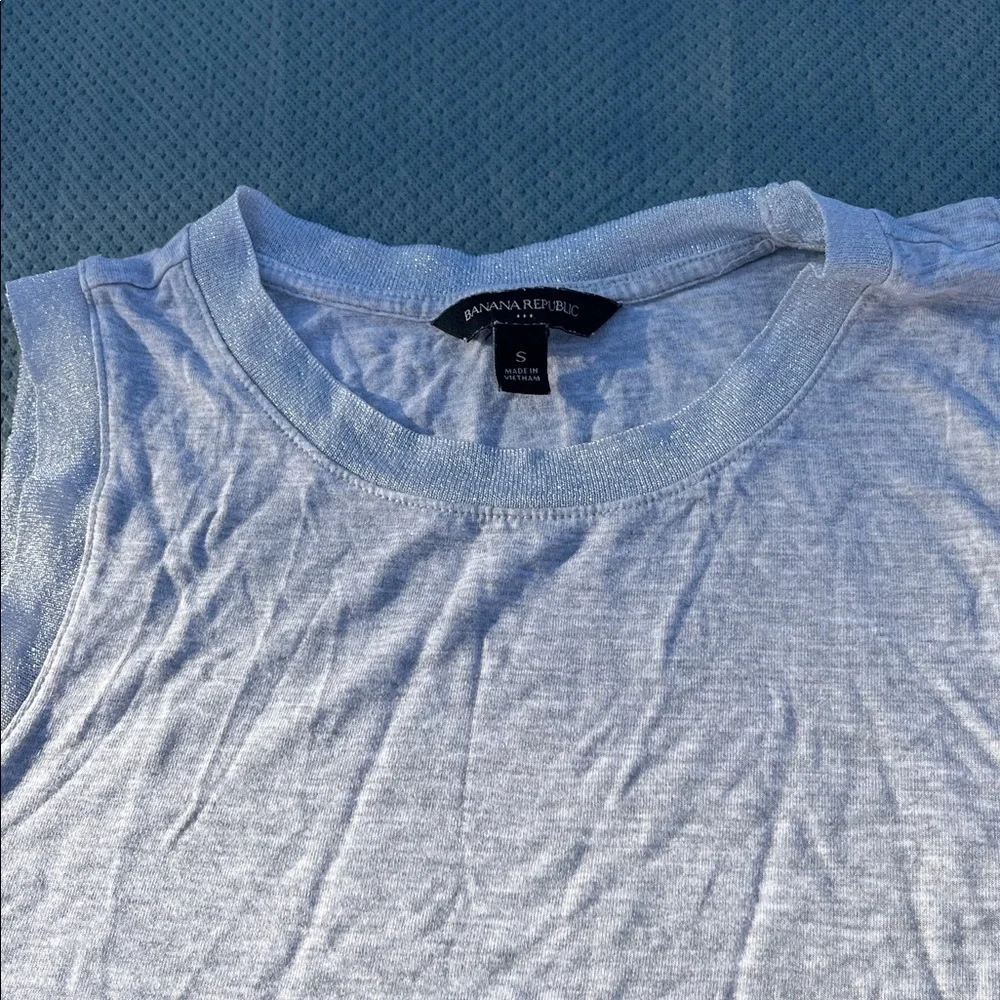 Banana Republic Factory Grey Sparkle Tank